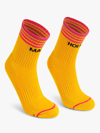 MOTHER BABY STEPS MAGIC HOUR YELLOW/MULTI SOCKS IN WHITE