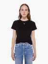 Sprwmn Ribbed Baby Tee Shirt Tee Shirt In Black