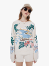 Mother The Drop Square Graphic Crewneck Sweatshirt In Natural