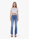 Mother The Weekender Fray A Groovy Kind Of Love Jeans In Blue