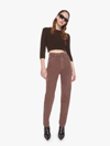 Mother Snacks! High Waisted Twizzy Skimp French Roast Jeans In Brown
