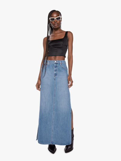 Mother Snacks! The Fun Dip Slice Maxi Skirt Nothing Else Like It In Blue - Size 34