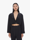 MARIA CHER JULIA SHORTS JACKET IN BLACK, SIZE LARGE (ALSO IN XS, S,M, XS, S,M)