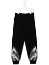 Marcelo Burlon County Of Milan Wings Tracksuit Bottoms In 黑色