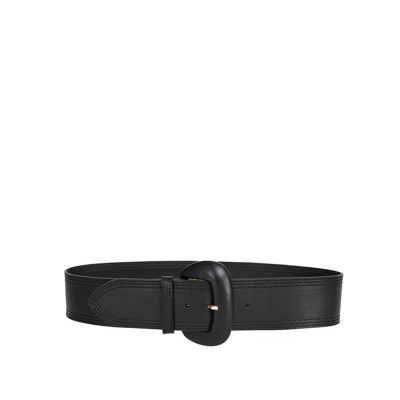 Essentiel Antwerp Antwerp Crebel Leather Waist Belt In Black