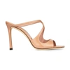 Jimmy Choo Anise 95 Patent Leather Sandals In Ballet Pink