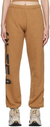 Heron Preston Brown Style Lounge Pants In Tobacco Brown Black