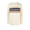 Isabel Marant Neutral Gerald Wool Jacquard Sweater In White