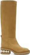 NICHOLAS KIRKWOOD TAN CASATI RIDING BOOTS