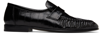 The Row Black Soft Loafers In Blk Black