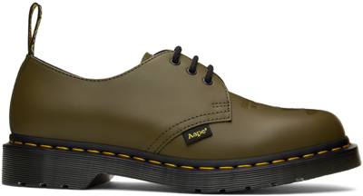 Aape By A Bathing Ape Green Dr. Martens Edition 1461 Derbys In Dms Olive Smooth