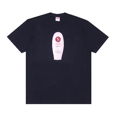 Supreme Super Cream Tee 'navy' In Blue