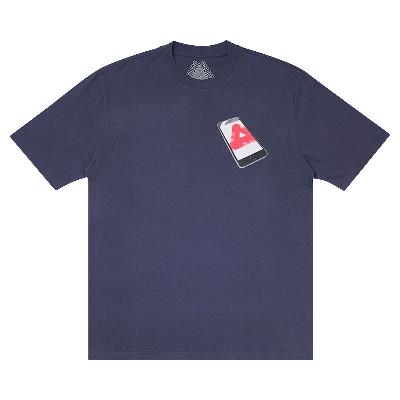 Pre-owned Palace Tri-phone T-shirt 'navy' In Blue