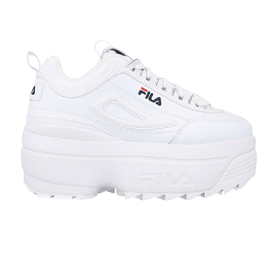 Pre-owned Fila Wmns Disruptor 2 Wedge 'white'