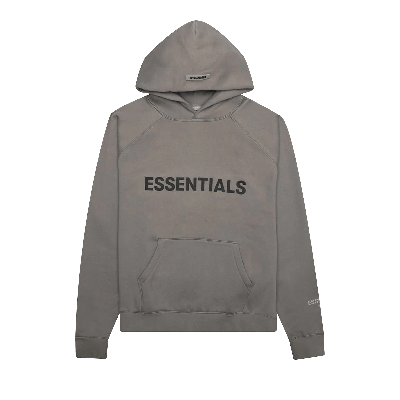 Pre-owned Essentials Fear Of God  Pullover Hoodie 'stone' In Grey