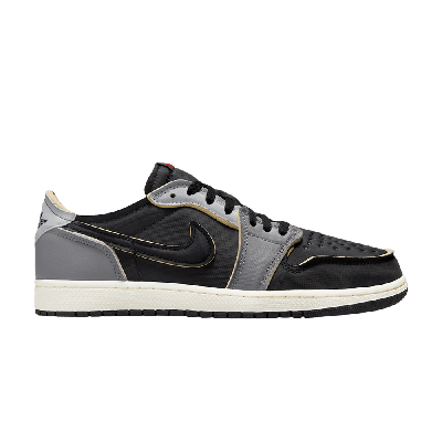 Pre-owned Air Jordan 1 Retro Low Og Ex 'dark Smoke Grey' In Black