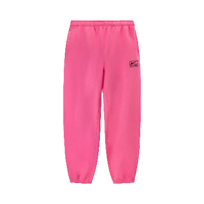 Pre-owned Stussy Nike X  Nrg Washed Fleece Pant 'lotus Pink'
