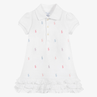 Polo Ralph Lauren Baby Girls White Polo Dress