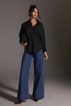 Citizen Of Humanity Kayla Long Sleeve Button Down Shirt In Black
