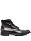 OFFICINE CREATIVE ANATOMIA LACE-UP ANKLE BOOTS