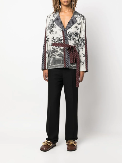 Pierre Louis Mascia Silk Multi-panel Tied-waist Jacket Womens Clothing Jackets Casual jackets 