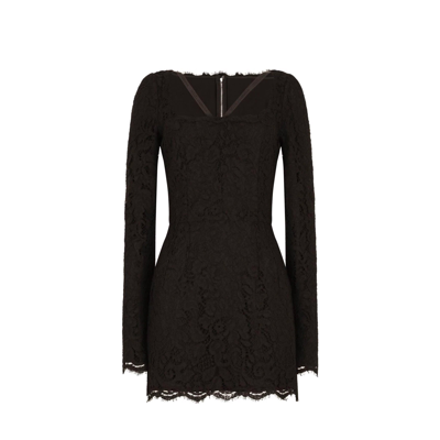 DOLCE & GABBANA LACE MINI DRESS