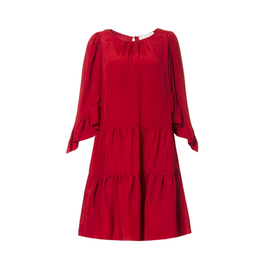 See By Chloé See By Chloe Flared Dress In Red