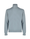 Maison Margiela Mm4 Pure Cashmere Turtleneck Sweater In Pale Blue