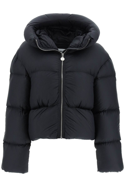 Ienki Ienki Kenny Quilted Nylon Cropped Puffer Jacket In Black