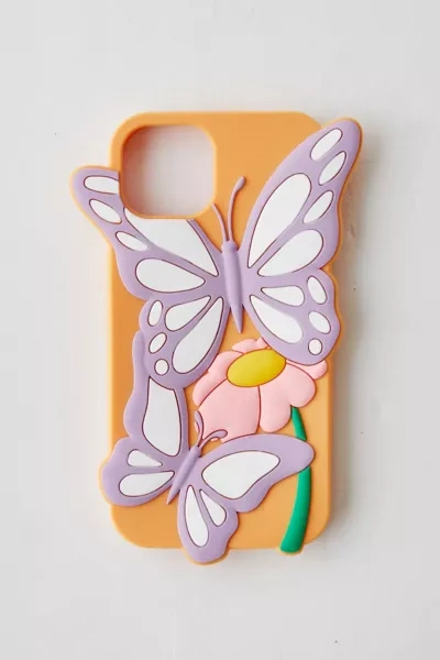 Urban Outfitters Uo Butterfly Silicone Iphone Case In Iphone 13