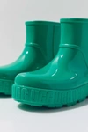 Ugg Drizlita Genuine Shearling Lined Rain Boot In Green