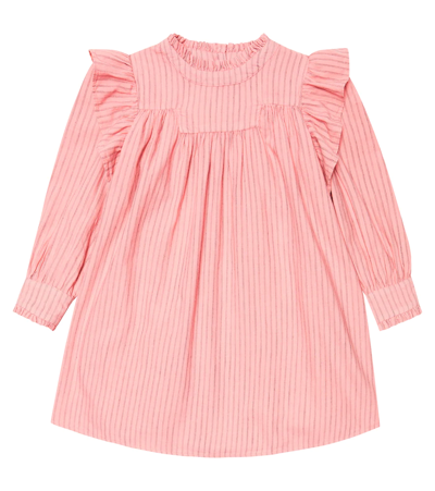 Morley Kids' Rookie Plana Striped Dress In Flamingo