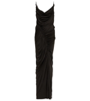 BOTTEGA VENETA RUCHED JERSEY MAXI DRESS