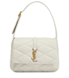 Saint Laurent Le 5 A 7 Ysl Shoulder Bag In Smooth Leather In White