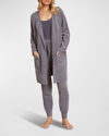 Barefoot Dreams Cozychic Ultra Lite® Open Front Cardigan In Glacier Gray