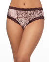 Fleur't Iconic High-rise Lace-trim Boyshort In Sahara