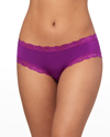 Fleur't Iconic Lace-trim Boyshort In Dark Orchid