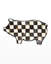 Mackenzie-childs 10" Courtly Check Pig Trivet