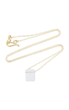 TEN THOUSAND THINGS CHICLET 18K YELLOW GOLD CHALCEDONY NECKLACE