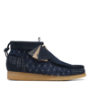 Clarks Men's Printed Wallabee Boots In Blue