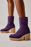 Free People Gigi Ankle Boots In Frosted Fig
