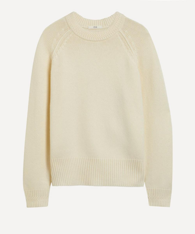 Co Ribbed Wool And Cashmere-blend Sweater In Ivory
