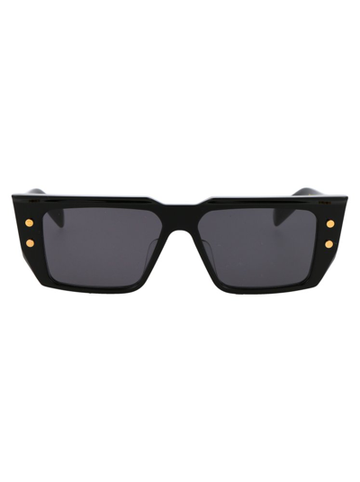 Balmain Eyewear Rectangular Frame Sunglasses In Multi