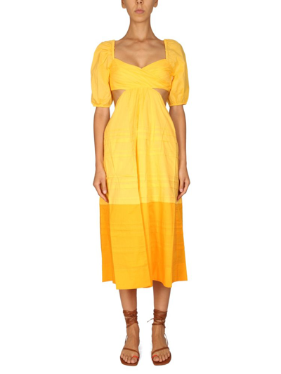 Staud Clothing Womens Yellow Other Materials Dress