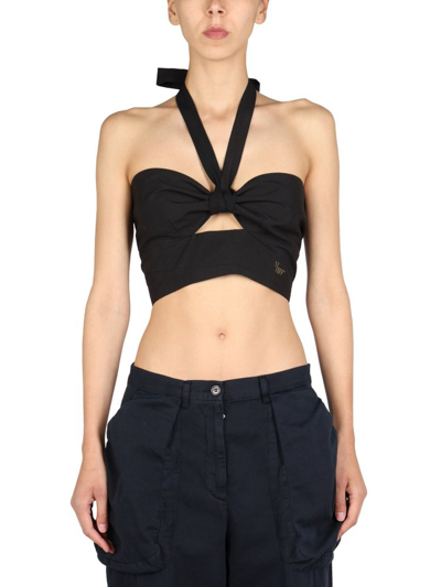 1/off Top With Crossed Straps In Black