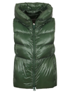 HERNO HERNO WOMEN'S GREEN OTHER MATERIALS VEST,PI1308D123707550 40