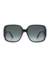 Jimmy Choo Women's Tara 59mm Oversized Square Sunglasses In Black