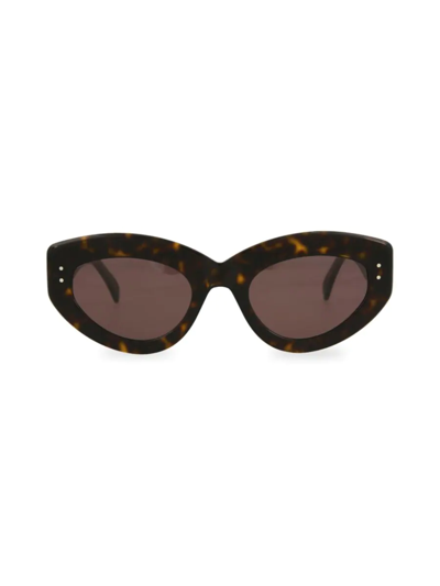 Alaïa Women's 51mm Reverse Cat Eye Sunglasses In Black Havana