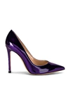Gianvito Rossi Gianvito 105mm Metallic Effect Pumps In Indigo