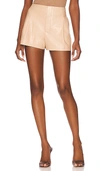 ALICE AND OLIVIA STEFFIE FAUX LEATHER SHORT